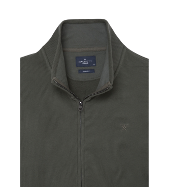 Hackett London Veste de survtement en piqu Fz vert