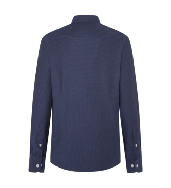 Hackett London Camicia a pois blu scuro