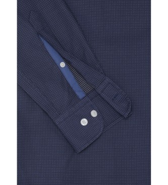 Hackett London Navy polka-skjorte