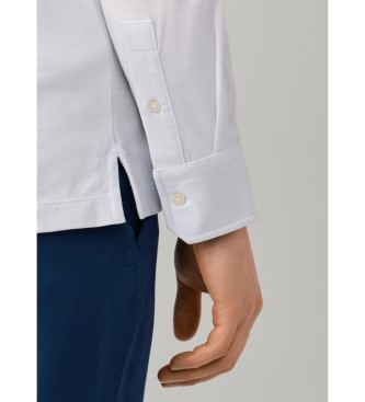 Hackett London polo piqué manica lunga fit classico bianco