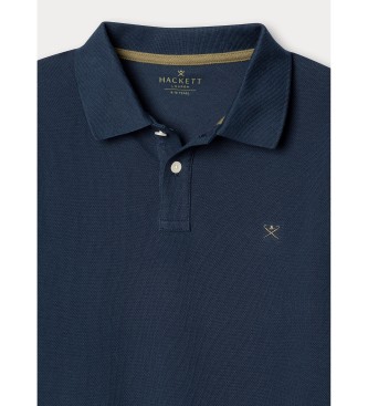Hackett London Polo de manga longa Small Logo marinho