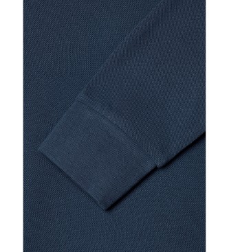Hackett London Polo de manga longa Small Logo marinho