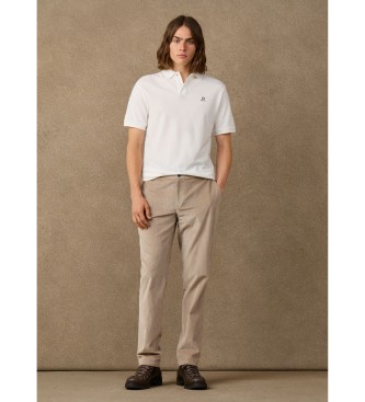 Hackett London Polo Logo blanco roto