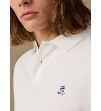 Hackett London Polo Logo blanco roto