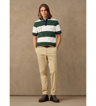 Hackett London Polo H Combi zielone