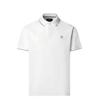 Hackett London White H Tipped Polo Shirt