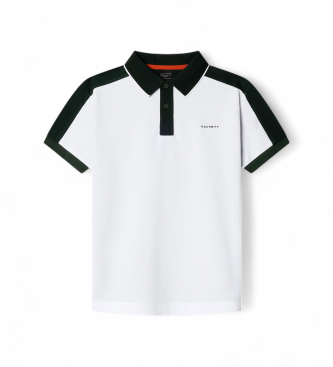 Hackett London Polo Members Col Block bianco