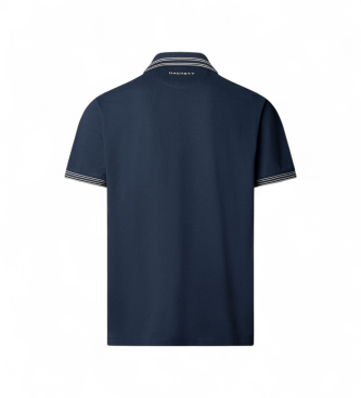Hackett London Polo Micro Tip marineblauw