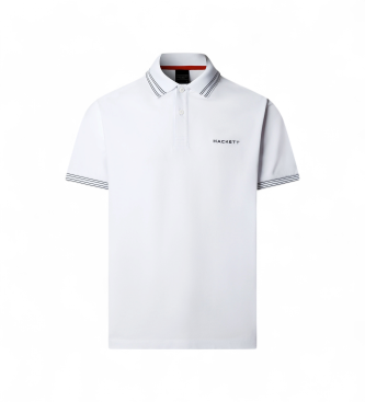 Hackett London Polo Micro Tip hvid