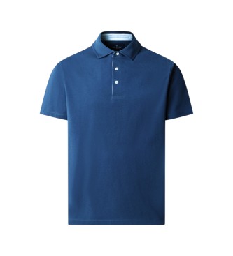 Hackett London polo jersey manica corta fit classico blu