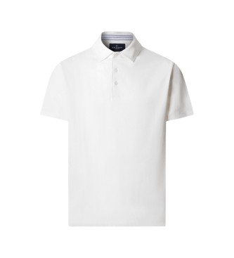 Hackett London polo jersey manica corta fit classico bianco sporco