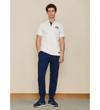 Hackett London Hvid/knækket Polo Flag