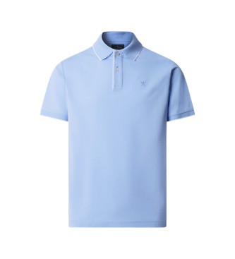 Hackett London polo mercerizzato manica corta fit classico blu