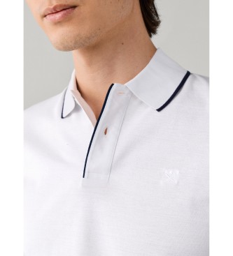 Hackett London polo mercerizzato manica corta fit classico bianco