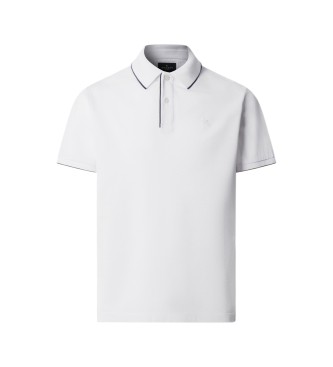 Hackett London polo mercerizzato manica corta fit classico bianco