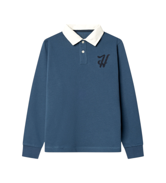 Hackett London Rugbyshirt H Crest blau
