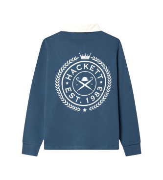 Hackett London Rugbyshirt H Crest blau