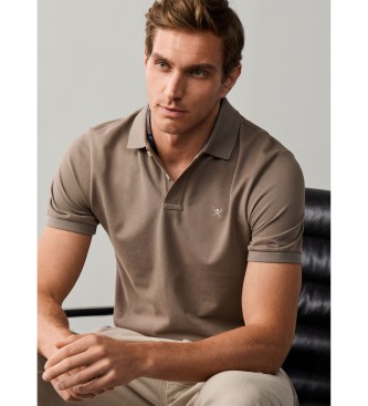 Hackett London Be?owe polo Slim Fit z logo