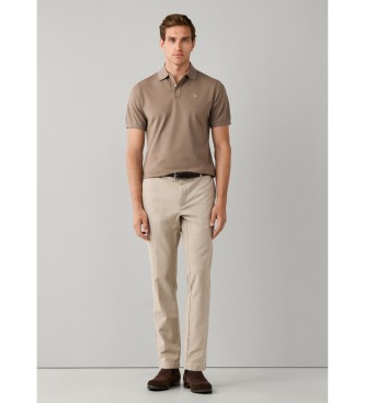 Hackett London Be?owe polo Slim Fit z logo