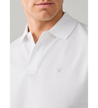 Hackett London Polo Slim Fit Logo białe