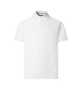 Hackett London Polo Slim Fit Logo białe