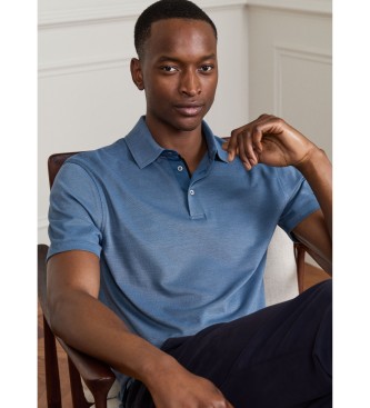Hackett London Polo Silk Pique azul