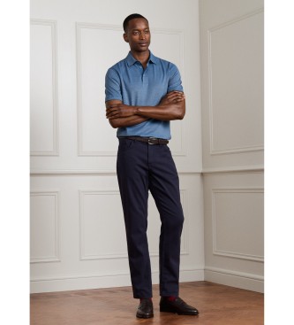 Hackett London Polo Silk Pique azul