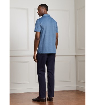 Hackett London Polo Silk Pique azul