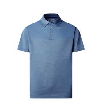 Hackett London Polo Silk Pique azul