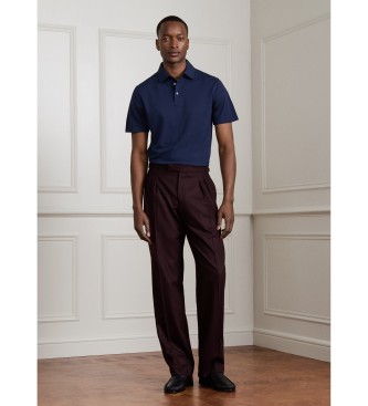 Hackett London Koszulka polo z bawe?ny pique w kolorze granatowym
