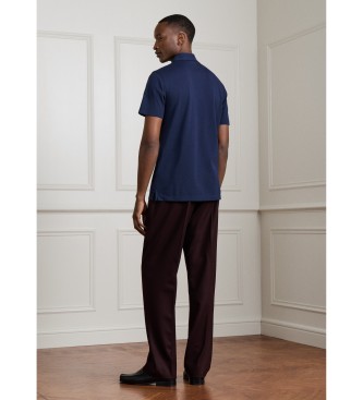 Hackett London Koszulka polo z bawe?ny pique w kolorze granatowym