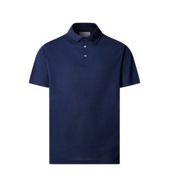Hackett London Koszulka polo z bawe?ny pique w kolorze granatowym