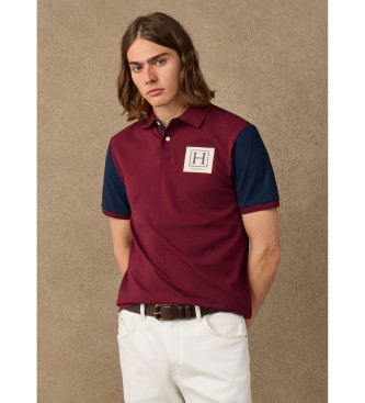Hackett London Polo Multi bordowy