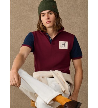 Hackett London Polo Multi bordowy