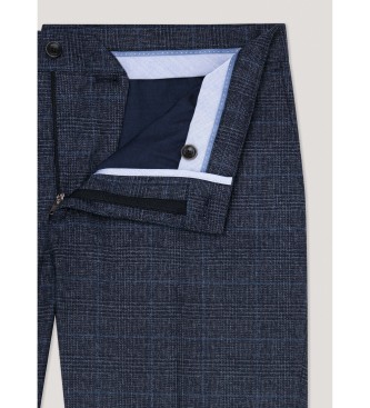 Hackett London Spodnie Pow Check navy