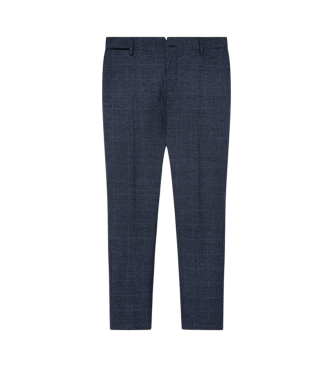 Hackett London Spodnie Pow Check navy