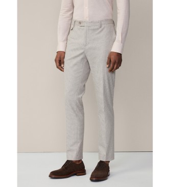 Hackett London Pantalon Ptooth gris