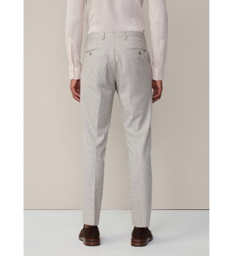 Hackett London Pantaloni grigi a dente di leone