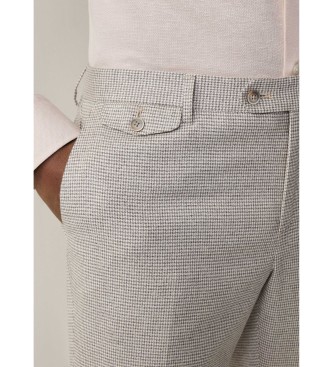 Hackett London Pantaloni grigi a dente di leone