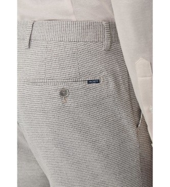 Hackett London Pantaloni grigi a dente di leone