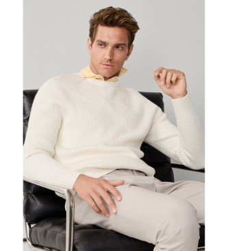 Hackett London Maglia Raglan bianca