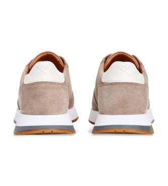 Hackett London Sneakers Rapid Chad in pelle beige