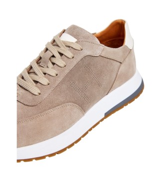 Hackett London Sneakers Rapid Chad in pelle beige