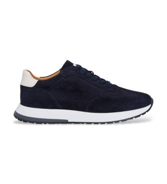 Hackett London Sneakers Rapid Chad in pelle blu navy