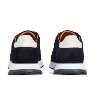 Hackett London Sneakers Rapid Chad in pelle blu navy