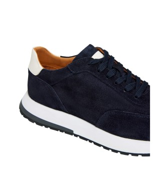 Hackett London Sneakers Rapid Chad in pelle blu navy