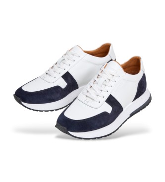Hackett London Sneakers Rapid Zephyr in pelle bianca