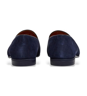 Hackett London Skórzane buty Regal Tassel w kolorze granatowym