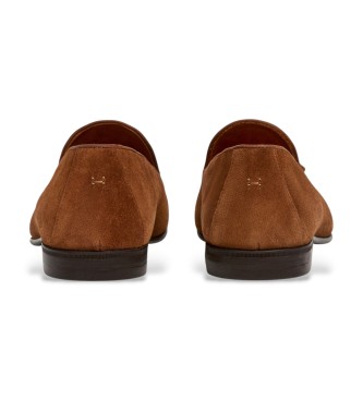 Hackett London Brown suede Regal Tassel shoes