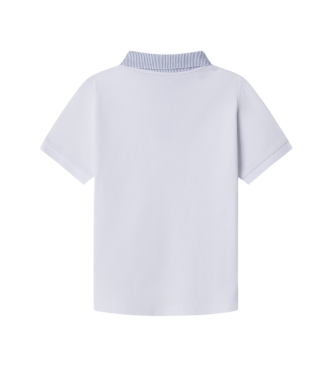 Hackett London Polo Seersucker Optic blanc